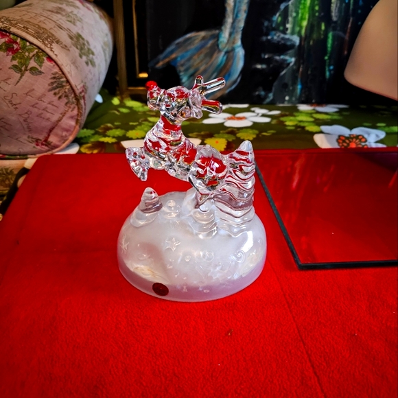 Vintage Crystal Rudolph - Picture 1 of 7